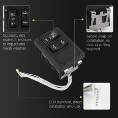 Heavy Duty Headlight Switch Compatible with 2001-2004 International 3200 4200 4300 4400 7300 7400 7500 7600 8500 8600 RXT Replace# 901-5107 2512518C91 3533417C91