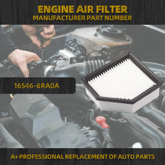 Engine Air Filter 16546-6RA0A Compatible with 2021 2022 2023 Nissan Rogue 2.5 Air Filter