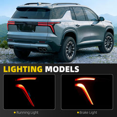 Passenger Tail Light Assembly Compatible with 2024-2026 Chevy Traverse Rear Right Lamp Outer with LED Replaces# 26565983