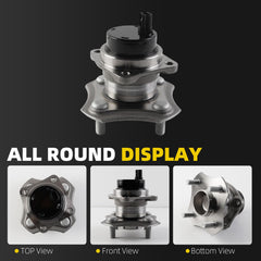 512403 Rear Wheel Bearing & Hub Assembly 2PCS Compatible with 2009-2019 Toyota Corolla (Sedan Only), 2009-2014 Matrix, 2009-2010 Pontiac Vibe 1.8L L4