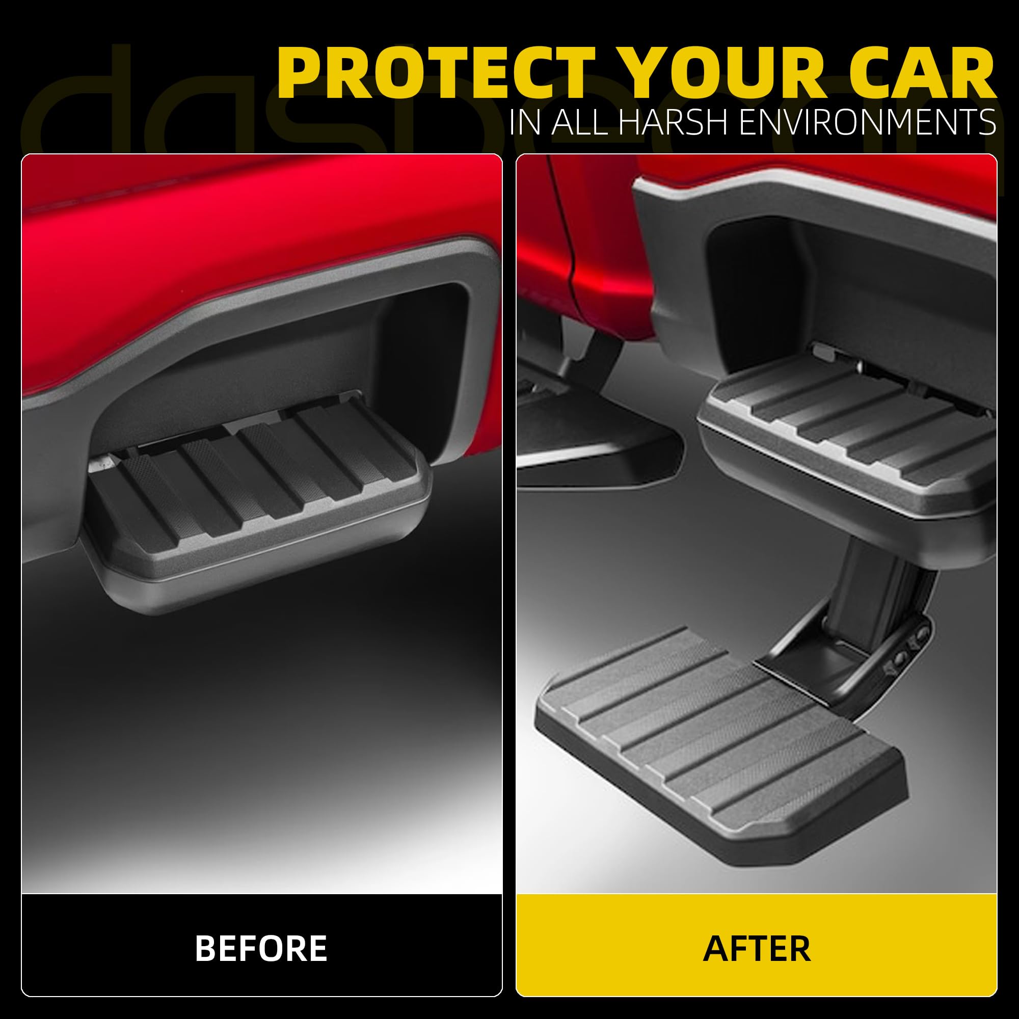 Driver Side Step Truck Side Step Retractable Step Compatible with Left Driver Side Ford ...
