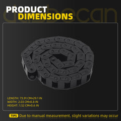 Connect Sliding Door Cable Shield Chain Replace DV6Z-14A099-K Compatible with Ford Transit Connect 2014 2015 2016 2017 2018 2019 2020 2021 2022 2023