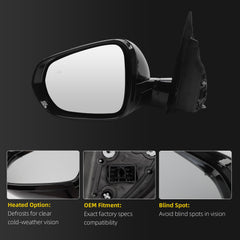Side Rear View Mirror Compatible with 2021-2024 Chevy/Chevrolet Trailblazer LT Power Heated Blind Spot Door Rearview Mirror Driver Left GM1320671 42834253-PFM(6pin)