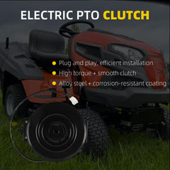 Lawn Tractor Electric PTO Clutch Compatible with Husqvarna For Husqvarna TS348D TS348XD TS354X TS248G TS254XG Models Replaces 587241401 Zero Turn lawnmower with Wire Harness
