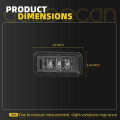 LED Truck Bed Light Compatible with 2020-2024 Chevy/Chevrolet Silverado GMC Sierra 2500 HD 3500 HD 2019 2024 Silverado/Sierra 1500 EV Bed Cargo Area Rear Lamp Replace#84396982