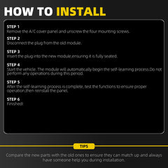 AC Heater Climate Control Panel With Rear Window Defogger 16 Pins Compatible with 2011 2012 2013 2014 Jeep Wrangler Replaces# 55111168
