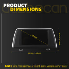 Dasbecan 6.5" Upgraded LCD Touchscreen Display Compatible with 2016-2018 BMW X1 X2 F48 Information GPS Dash Touch Screen Car Multimedia Navigation Monitor Replace# 9322123 6550-9-322-123