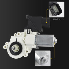 Front Left Driver Side Power Window Lift Motor Compatible with Ford Expedition 2008-2017 Lincoln Navigator 2007-2017 Sport Utility Replaces 7L7Z7823395A AL7Z7823395A 8Pins Connector