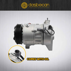 68322 Air Conditioner Compressor w/Clutch Compatible with 2013-2023 Buick Enclave, Chevrolet Traverse 3.6L V6, 2013-2016 GMC Acadia 3.6L V6, 2017 GMC Acadia 2.5L L4, Acadia Limited 3.6L V6
