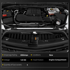 84646133 Battery Distribution Engine Compartment Fuse Block Compatible with Chevrolet Silverado 1500 Suburban Tahoe 2019-2025 Fuse Box Replace# 84493555 84977658 85015815