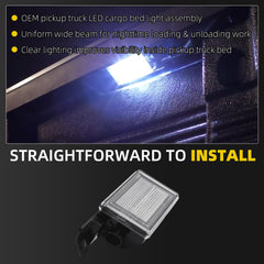 Dasbecan Truck Bed LED Light Compatible with Chevy Silverado GMC Sierra 1500 2500HD 3500HD 2014-2019