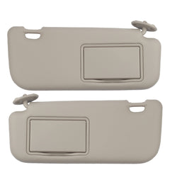 Gray Pair Sun Visor Compatible with Toyota Corolla 2014 2015 2016 2017 2018 Replaces# 74320-02B21 74310-02K91
