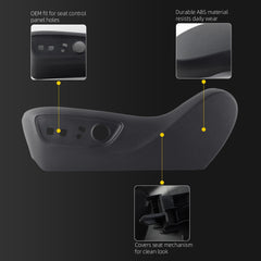 Driver Seat Trim Panel Compatible With 2019-2025 Toyota Left Black For 2019-2025 Toyota RAV4,2020-2025 Highlander,2021-2025 Sienna,Venza,2024-2025 Grand Highlander OE#71812-0R140-C0 Left Seat