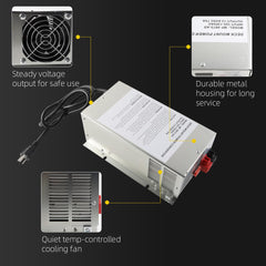 WF-9875 75 Amp RV Power Converter Compatible with 9800 Series RV Converter 75 amp for Camper RV Trailer Replace WF-9875 WF-9875-MBA WF-9875-AD-MBA WF-9875AN