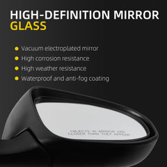Passenger Side Door Mirror Compatible with 2012-2014 toyota camry Power Adjustment Manual Fold Non-Heated Painted Right Rearview Mirror Assembly Replace TO1321275 8790806400 8790806401 3Pins
