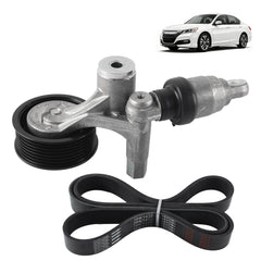 Engine Serpentine Drive Belt Tensioner for Honda Accord 2013-2017 for CR-V CRV 2017-2019 & Acura TLX 2015-2020 - DOHC L4 2.4L, Idler Pulley Kit, Replaces# 39339 89709 4982831170-5A2-A01