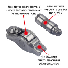 12 Pcs 3.6L Rocker Arm and Lifter Kit Compatible With ChrysIer 200 300 Dodge Ram 1500 Challenger Charger Journey Jeep Grand Cherokee Wrangler 5184296AH 5184332AA