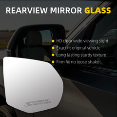 Side Mirror Glass For 2021-2026 GMC Yukon Chevy Suburban Right Fit Cadillac Escalade Chevrolet Tahoe,Blind Spot,Heated,Passenger Side View Mirrors,OE# 84642723 GM1325217