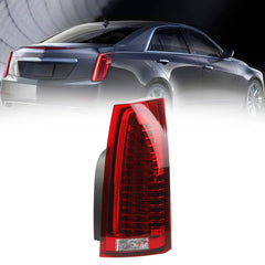 Tail Light Assembly Compatible with 2008-2014 Cadillac CTS LED Rear Lamp Taillight Right Passenger Side Replace# GM2801225 22806054