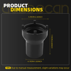 Dasbecan Lock Nut Socket 29531231 J-38805 Compatible with GMC Sierra 01-10