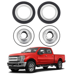 Front Axle Vacuum Knuckle Seal & Hub O-Ring & Dust Seals Kit Compatible With 2005-2019 Ford F250 F350 F450 F550 Super Duty Dana Super 60 Replaces#2017426 2014835 54983