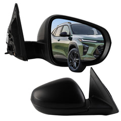 Side Rear View Mirror Compatible With 2024-2026 Chevy Trax Power Glass Bind Spot Heated Shell Trim Assembly Door Mirrors ViewMirror Right Passenger Side Replace# 42891804 42794439(6 Pins)