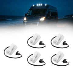 LED Front Cab Roof Marker Lamps Top Clearance Roof Running Light Compatible with Ram ProMaster 1500 2500 3500 2014-2023 Replace# 926-109 68232473AA 68232473AB 68232473AC (5 Pack)