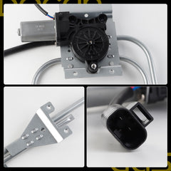 Dasbecan Power Window Regulator with 2-Pin Motor Front Passenger Side