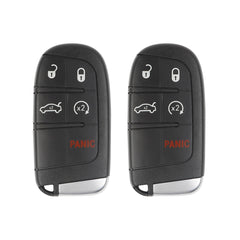 2PCS Key Fob Replacement Compatible with Chrysler 300 2011-2018 Dodge Charger Challenger Dart Keyless Entry Remote Control Replaces M3N-40821302 56046759AF ID46 Chip 433MHz 5 Buttons