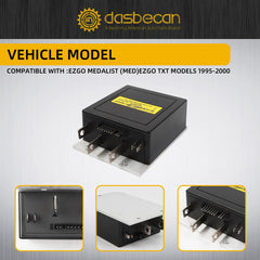Dasbecan Golf Cart Motor Controller Compatible with EZGO TXT Medalist 1995-2000, Curtis 36V 300amp DCS 9-Pin Replaces# 73144G06 1206SX 73144G01 73144G02 73144G03