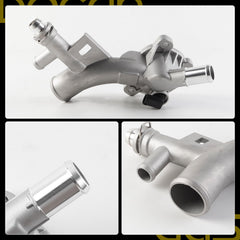 Dasbecan 902846 15-11105 Aluminum Engine Coolant Housing Water Outlet