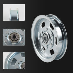 4-Pack Flat Idler Pulley Compatible with Bad Boy ZT MZ Outlaw For ZT Series 48" 50" 54" 60" Outlaw 54" 61" 72" MZ 48" 54" Deck Replaces 033-7201-25 033-7201-00 033-2000-00 033-8000-00