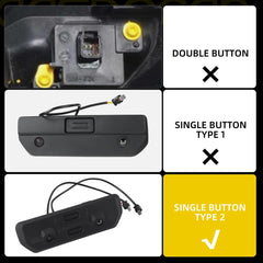 Dasbecan Tailgate Lock Handle Assembly Compatible with 2020-2025 Chevy GMC