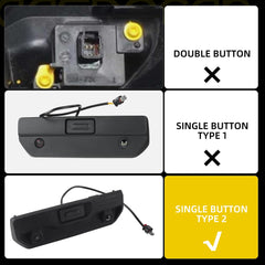 Tailgate Lock Handle Assembly Compatible with 2020-2025 Chevy GMC Fits Silverado Sierra 1500/1500 LTD/2500 HD/3500 HD With Camera Pickup Box Tailgate Handle Single Button OE#86789899 85626242