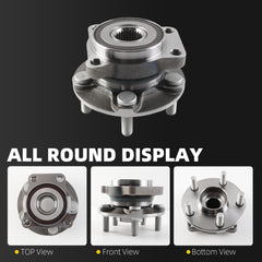 Front Wheel Hub Bearing Assembly Compatible with 2009-2014 Subaru, 2008-2014 Impreza, 2013-2014 WRX, 2013-2014 XV Crosstrek Replace #513303