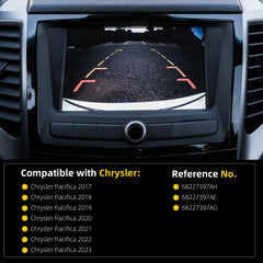 68227397AH Rear Backup Camera Compatible with Chrysler Pacifica 2017-2023 Replaces# 68227397AE 68227397AG