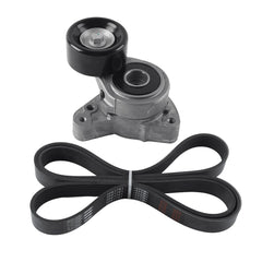 Dasbecan 38278 7PK1781 Drive Belt Tensioner w/Pulley & Belt Compatible with 2003-2007 Honda Accord L4 2.4L Replaces 31170-RAA-A01 31170-PNA-013 31170-PNA-023