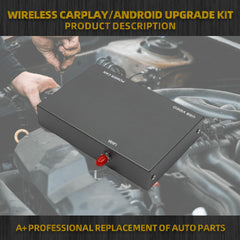 Wireless Carplay Android Auto Adapter Retrofit Kit Decoder Compatible with Toyota Entune2.0 Touch2 2014-2019 Fit for Tundra Highlander RAV4 Tacoma Camry Corolla Avalon Prius CH-R Sienna