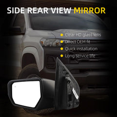Side Rear View Mirror Compatible With 2023-2026 Chevy Colorado Power Glass Heated Bind Spot Door Mirrors Shell Trim Left Driver Side Replace# 87845758 85655429 85655429-PFM(6 Pins)