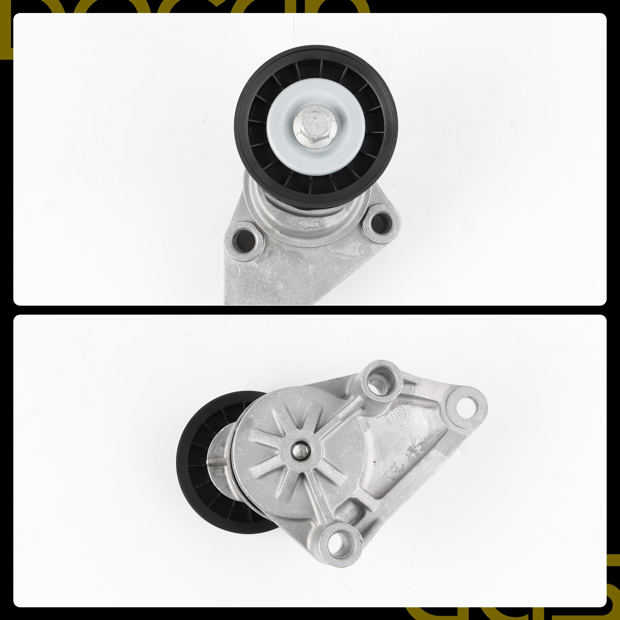 38158 Serpentine Belt Tensioner Pulley Kit Compatible with Chevy Silverado Avalanche Suburban Express Tahoe Cadillac Escalade GMC Savana Sierra Yukon Hummer Buick Saab Replaces# T38158 38009 - Dasbecan