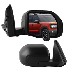 Side Rear View Mirror Compatible with 2021-2025 Ford Bronco Sport Power Glass Blind Spot Manual Folding HD Glass Lens Door Mirror Passenger Right Replace#M1PZ17682B M1PZ17682B-PFM(5pin)