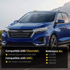 13535009 Alternator Compatible with Chevrolet Equinox GMC Terrain 2018-2024 1.5L L4 12V 130A 5-Groove Pulley Clockwise Replaces# 13513070 13517759