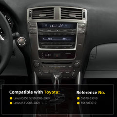Center Dash A/C Vent Compatible with Toyota Lexus IS250 IS350 is F 2006-2009 Dashboard AC Vent Trim Replace# 55670-53010 5567053010