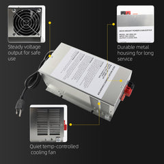 WF-9865 65 Amp RV Power Converter Compatible with 9800 Series RV Converter 65 amp for Camper RV Trailer Replace WF-9865-MBA WF-9865-AD-MBA WF-9865AN