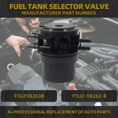 F1UZ-9B263-B Fuel Tank Selector Valve Compatible with Ford F150 F250 F350 E250 E350 1987-1997 Replace F1UZ9B263B Reservoir Tank Selector Valve Assembly