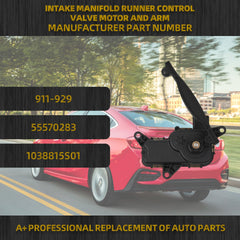 911-929 Intake Manifold Runner Control Valve Motor and Arm Compatible with 2011-2015 Chevrolet Cruze, 2016 Cruze Limited, 2012-2018 Sonic, Replaces# 55570283, 1038815S01