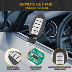 Key Fob Replacement Compatible with Nissan Altima Versa Sentra 2019-2022 Smart Proximity Keyless Entry Remote Control Replaces KR5TXN4 285E3-6CA6A 5 Buttons