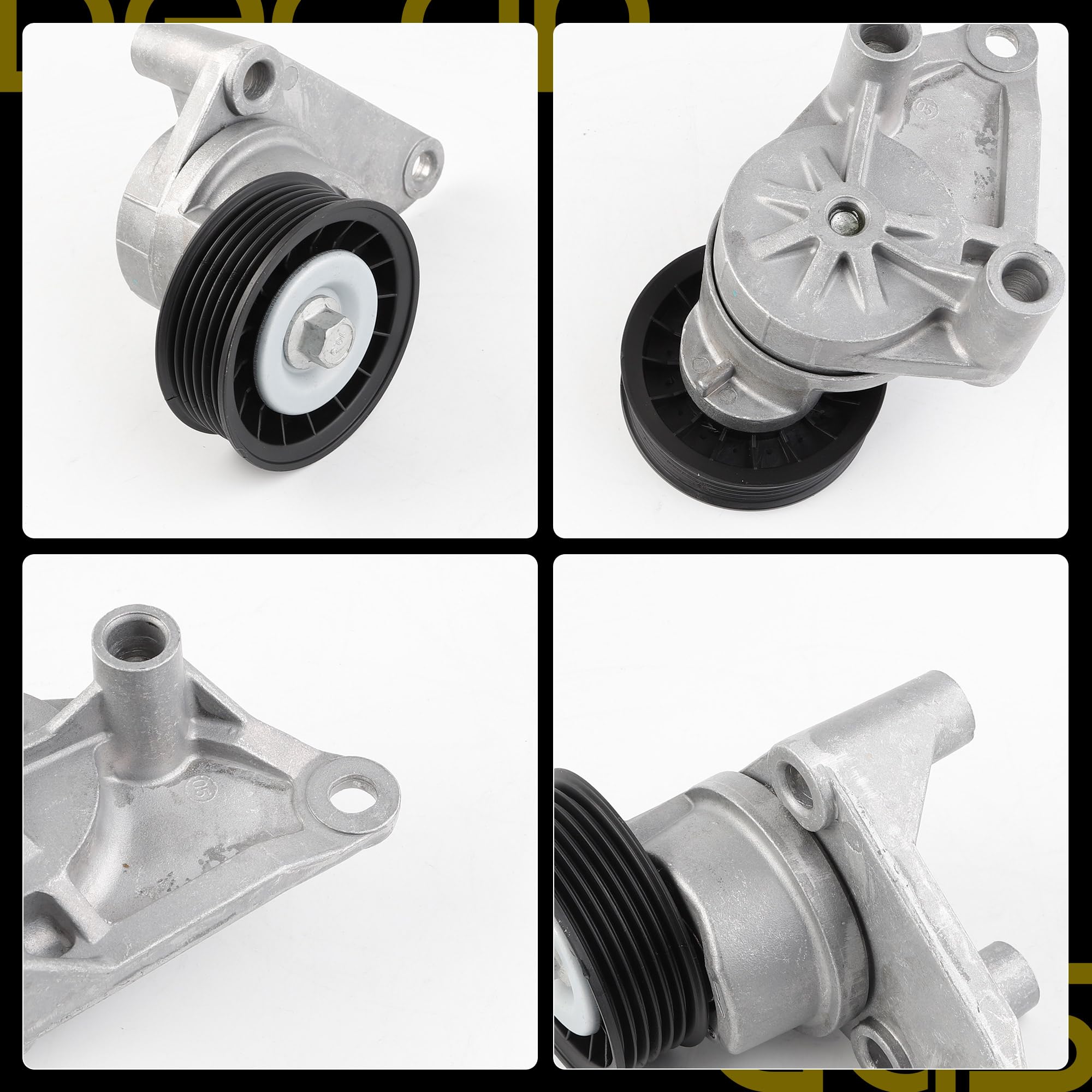 38158 Serpentine Belt Tensioner Pulley Kit Compatible with Chevy Silverado Avalanche Suburban Express Tahoe Cadillac Escalade GMC Savana Sierra Yukon Hummer Buick Saab Replaces# T38158 38009 - Dasbecan