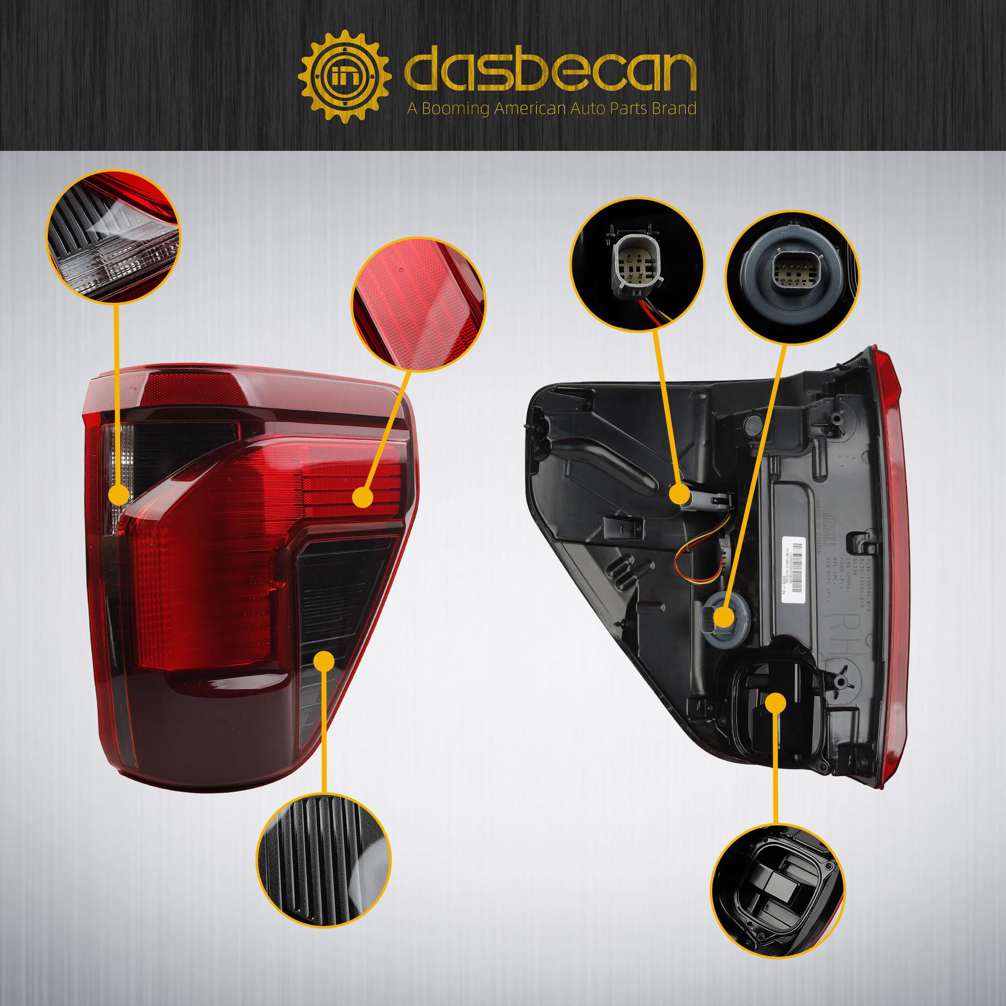 Module Tail Light Right Passenger Side Halogen Tail Light Assembly W/Blind Spot (Module ...