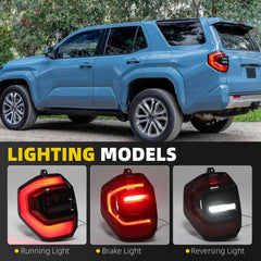 Tail Light Assembly Compatible with 2025-2026 Toyota 4Runner LED Rear Lamp Taillight Right Passenger Side Replace# 81551-35410